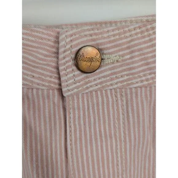 Wrangler Pants Womens 29X31 Pink Stripe Casey Jones Wide Leg Painter Pants - Picture 2 of 11